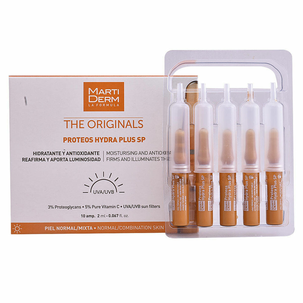Ampuller Martiderm The Originals 2 ml Moisturizing Antioxidant for Women produktemballage