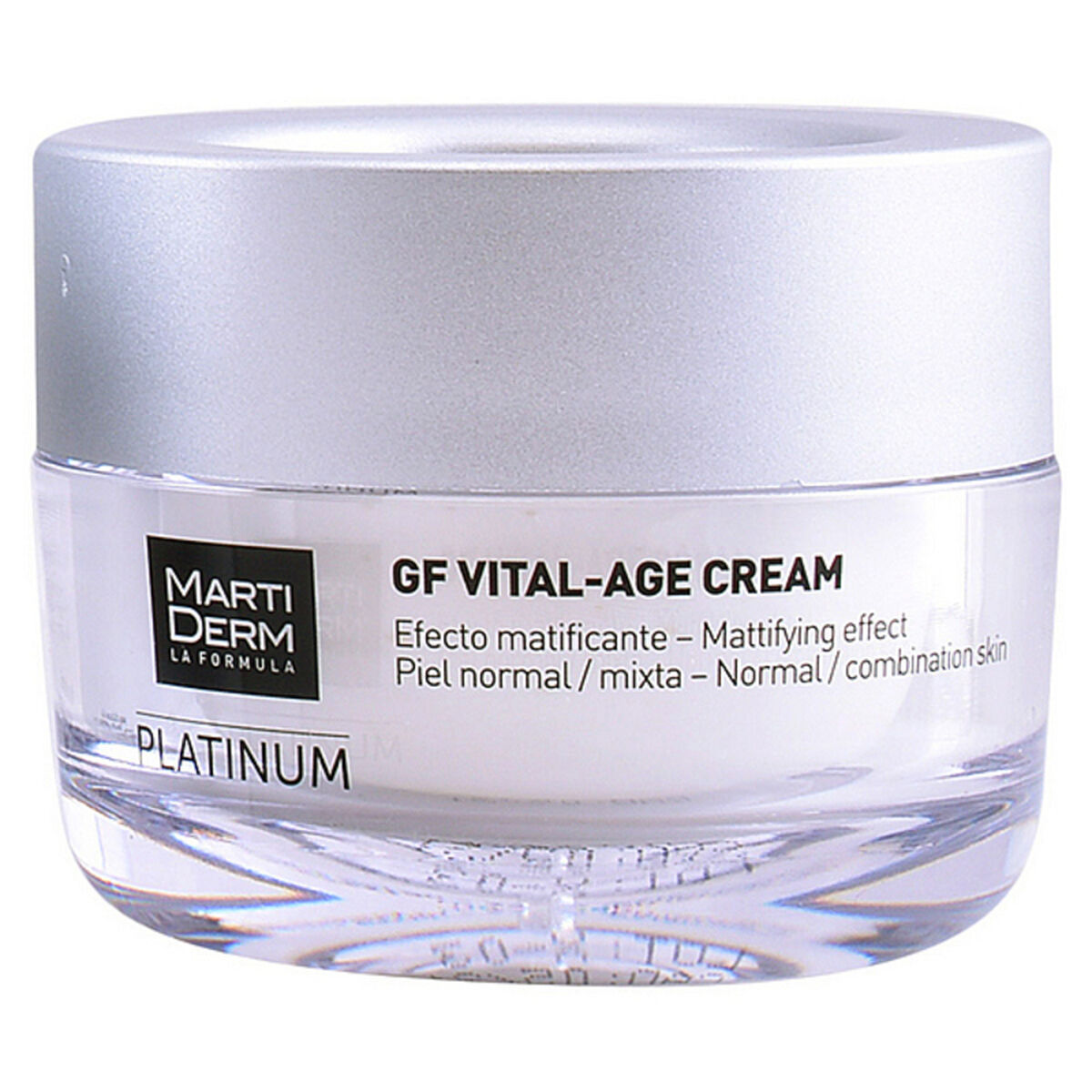 Fugtgivende dagcreme Martiderm Platinum Gf Vital Age 50 ml til kvinder hudplejeemballage