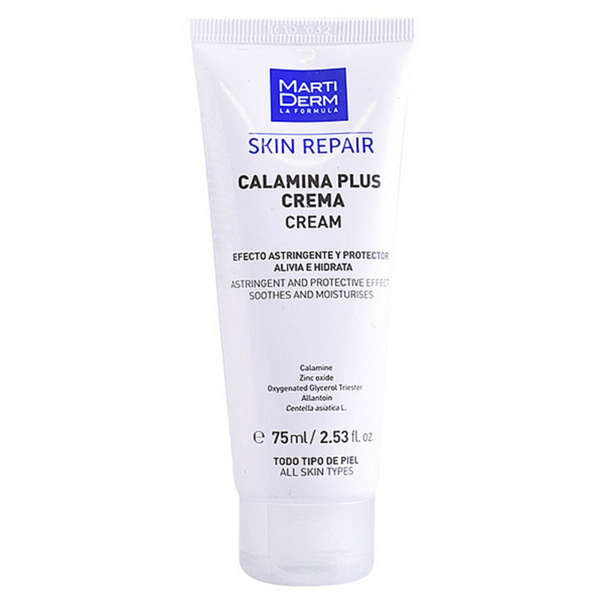 Anti-rødmecreme Martiderm Calamina Plus 75 ml hudplejeemballage