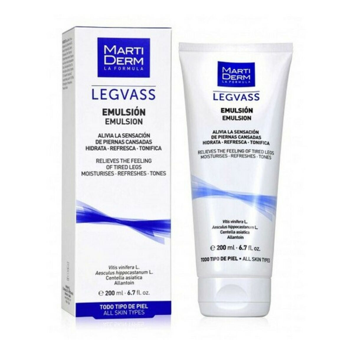 Trætte ben Body Lotion Legvass Martiderm Legvass (200 ml) 200 ml til kvinder hudpleje emballage