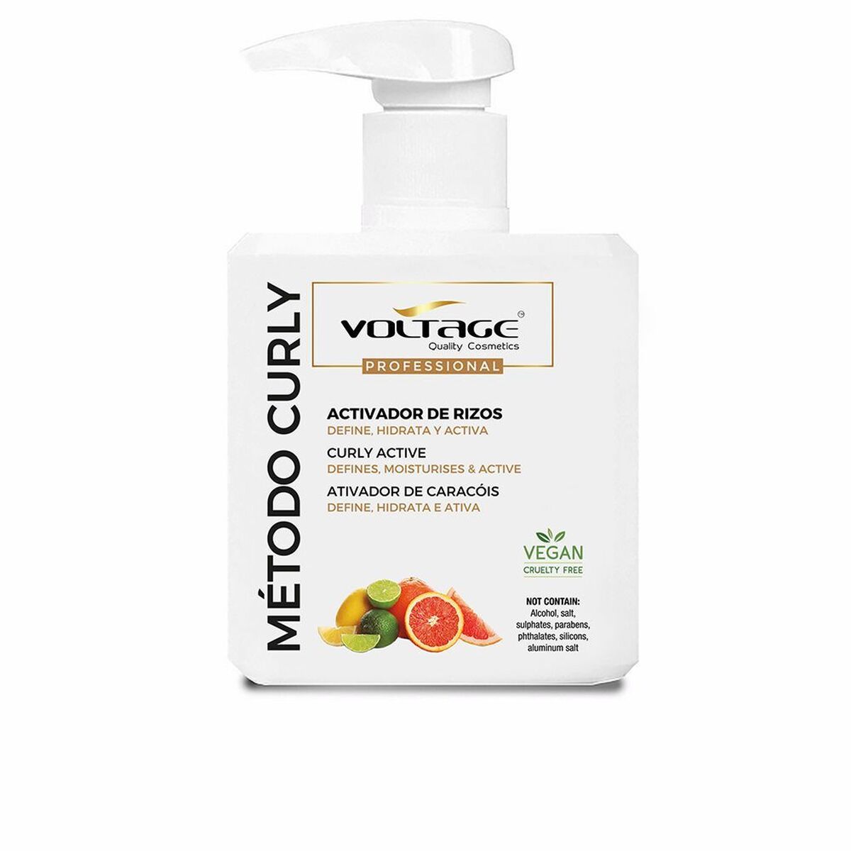 Curl Defining Cream Voltage Activador Rizos 500 ml hudplejeemballage