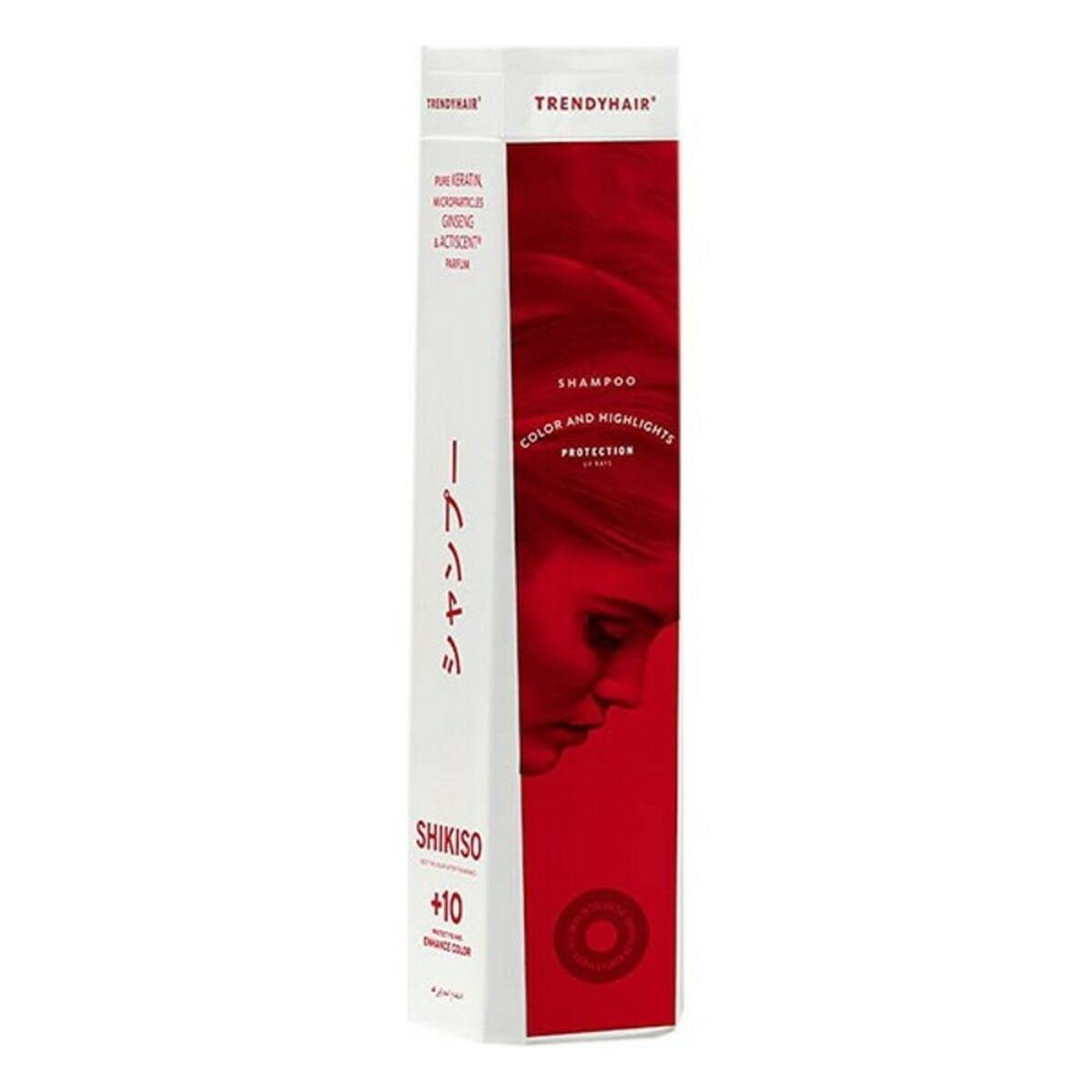 Shampoo Farveforstærkning Shikiso Trendy Hair Keratine Ginseng (300 ml) shampooflaske