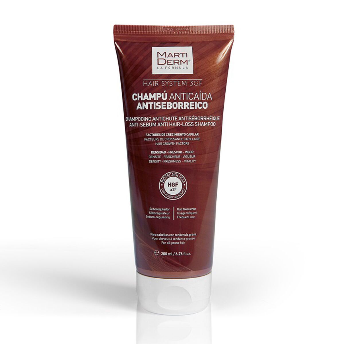 Shampoo Martiderm HAIR SYSTEM 200 ml til kvinder shampooflaske