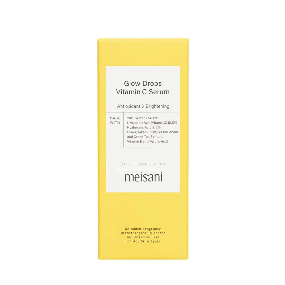 Ansigtsserum Meisani Glow Drops 15 ml til kvinder serumflaske