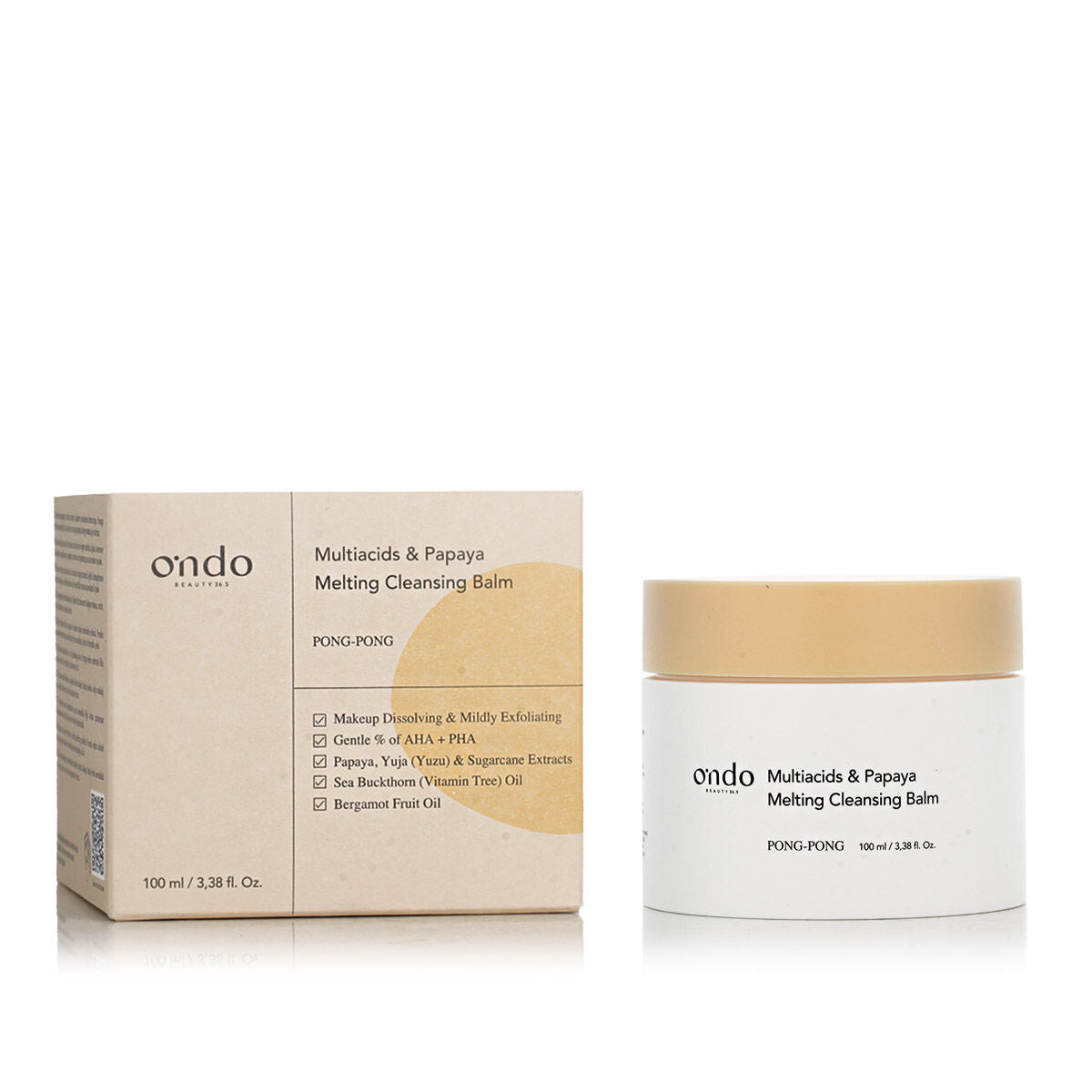 Cleansing Cream Ondo Beauty 36.5 MULTIACIDS & PAPAYA til kvinder hudplejeemballage