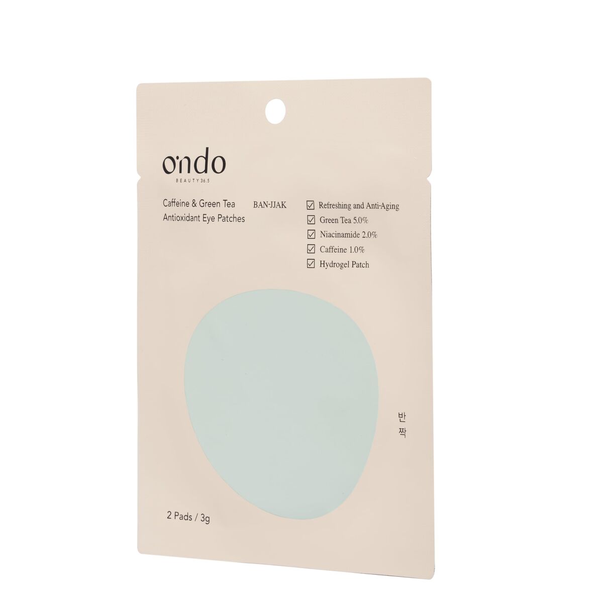 Eye Contour Ondo Beauty 36.5 KAFFEIN & GRØN TE til kvinder produktemballage