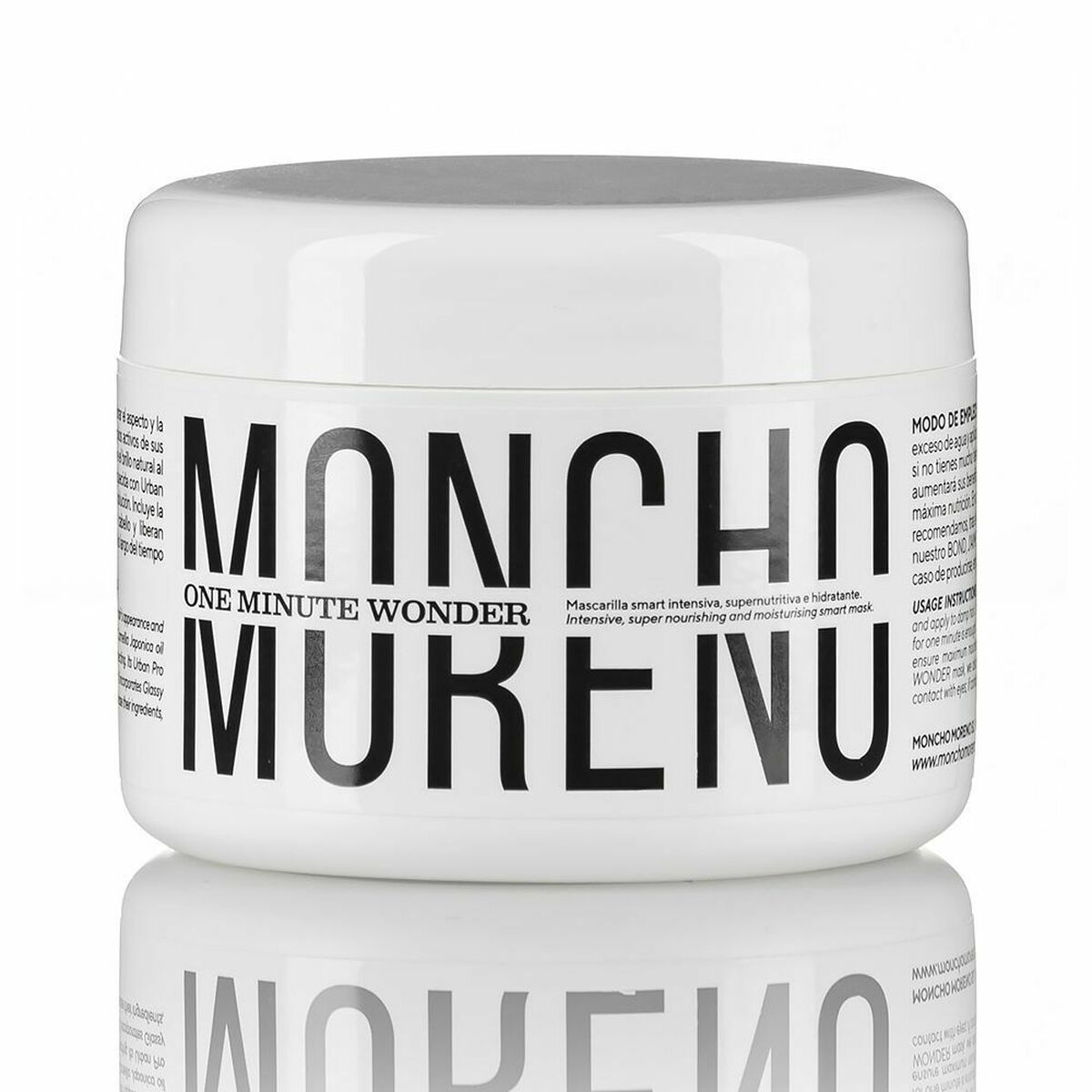 Nærende hårmaske Moncho Moreno One Minute Wonder 250 ml Intensiv hårmaske emballage