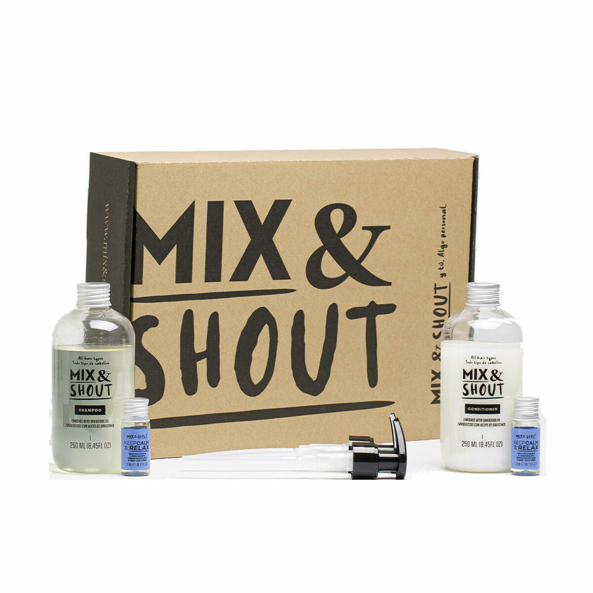 Shampoo Mix & Shout Rutina Calmante Lote beroligende 4 stykker shampooflaske