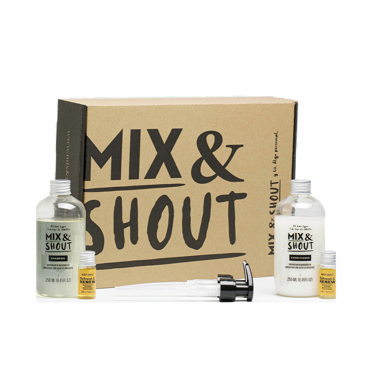 Shampoo Mix & Shout Rutina Reparador Lote Restorative Intense Care 4 stykker shampooflaske