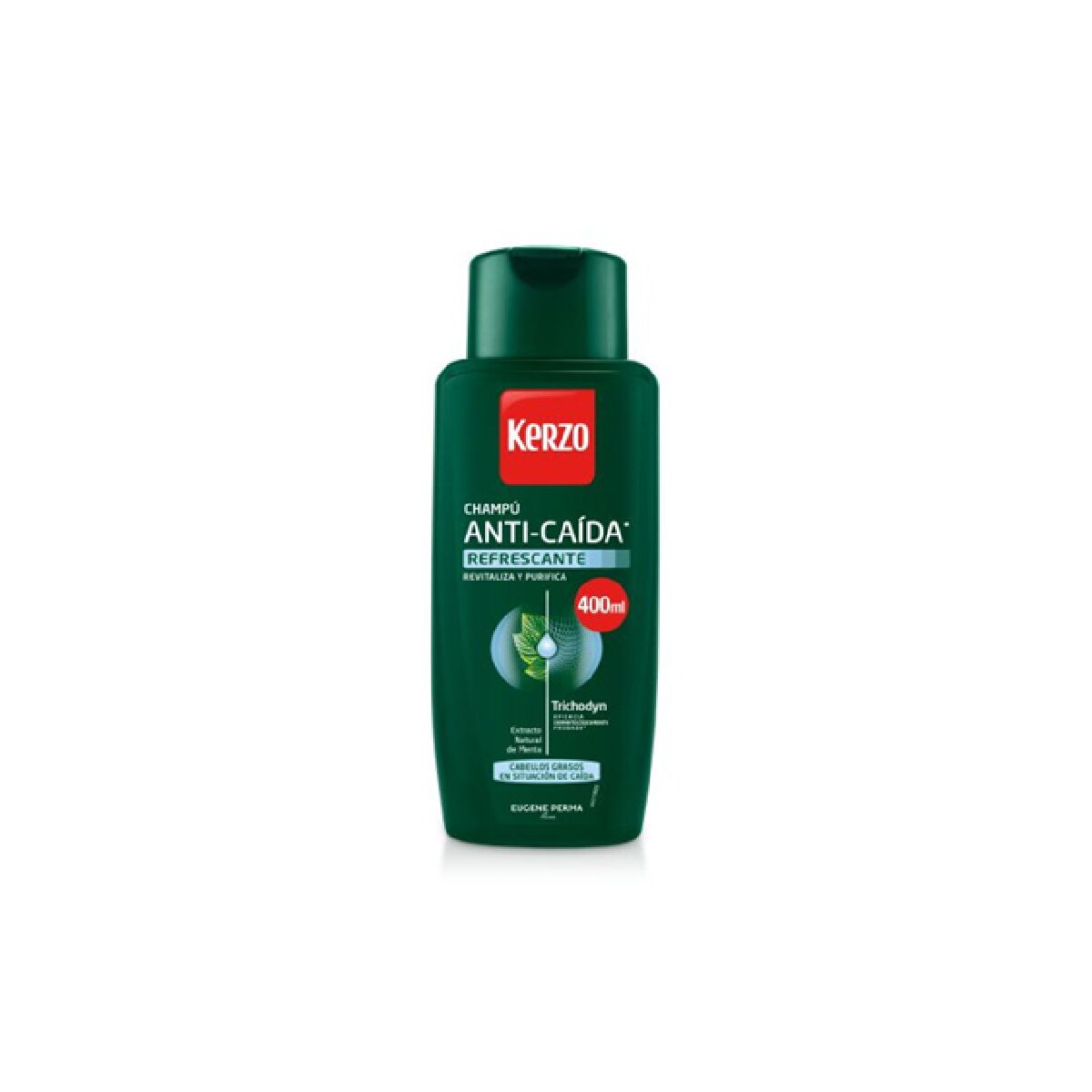 Anti-Hårtab Shampoo Kerzo 400 ml Forfriskende shampooflaske