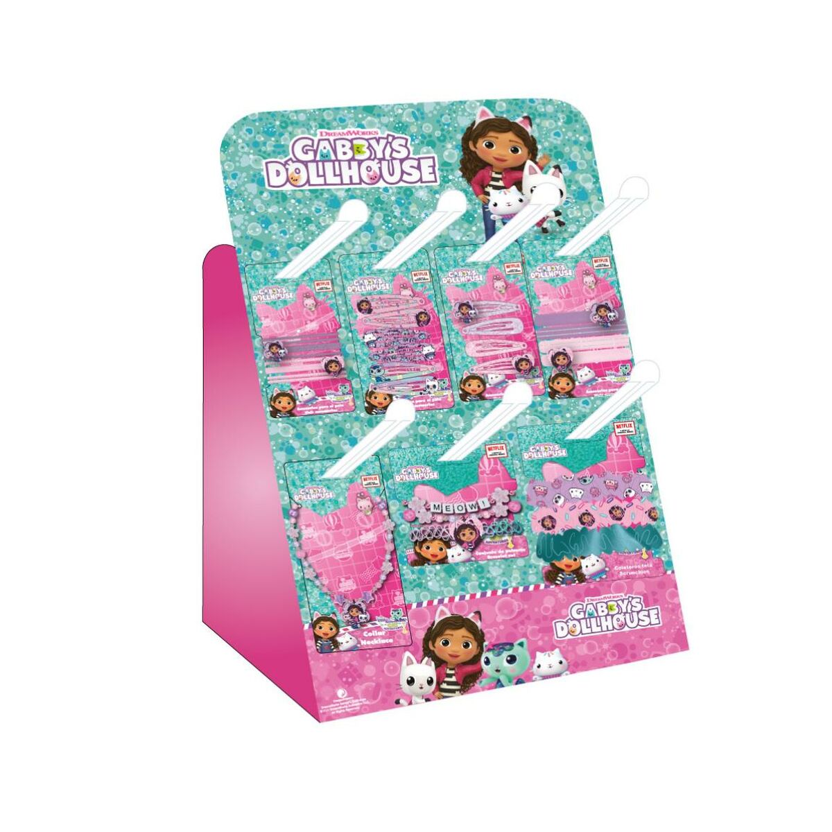 Hair Clips Gabby's Dollhouse Pink produktemballage