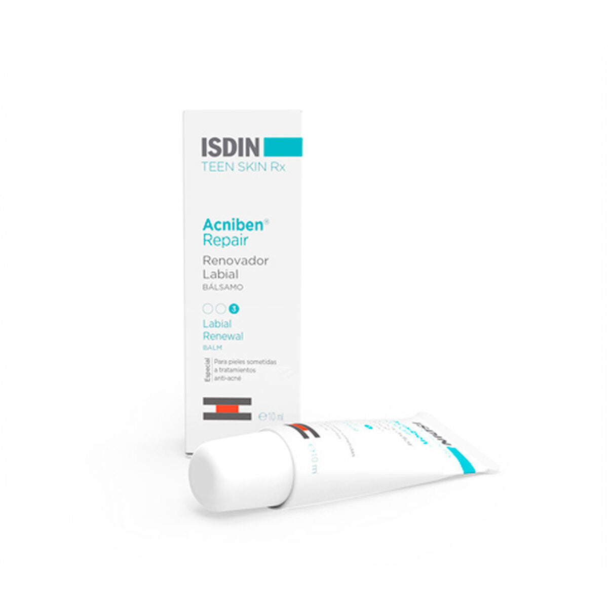 Lip Balm Isdin Acniben 10 ml Repair Complex hudplejeemballage