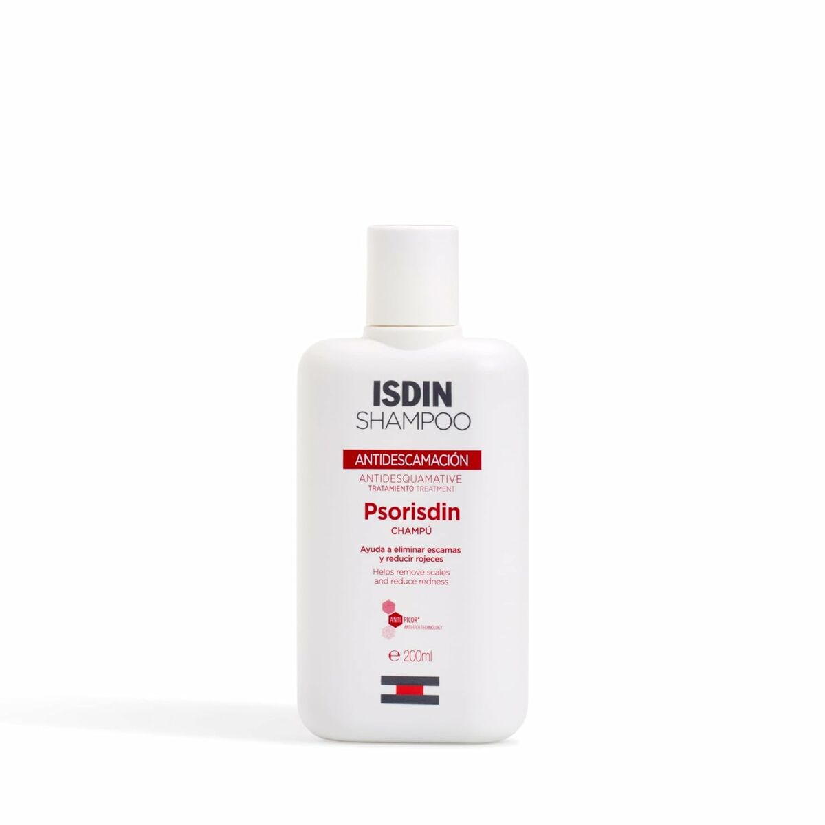 Anti-skælshampoo Isdin Psorisdin Control 200 ml shampooflaske