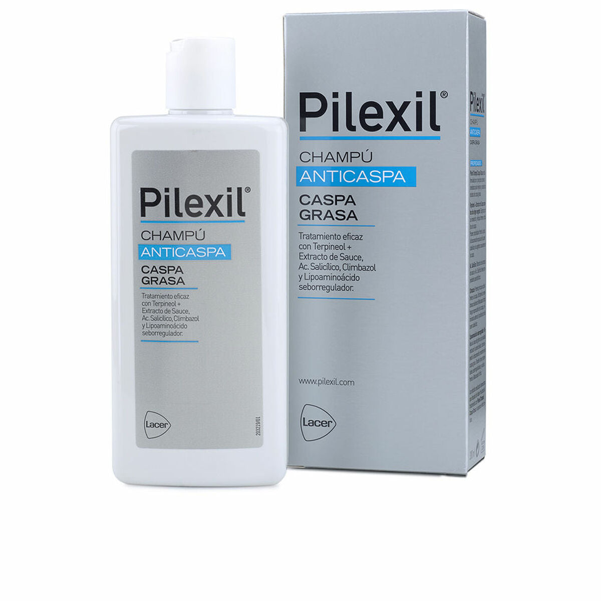 Anti-skælshampoo Pilexil Champú 300 ml Fedtet skælshampooflaske