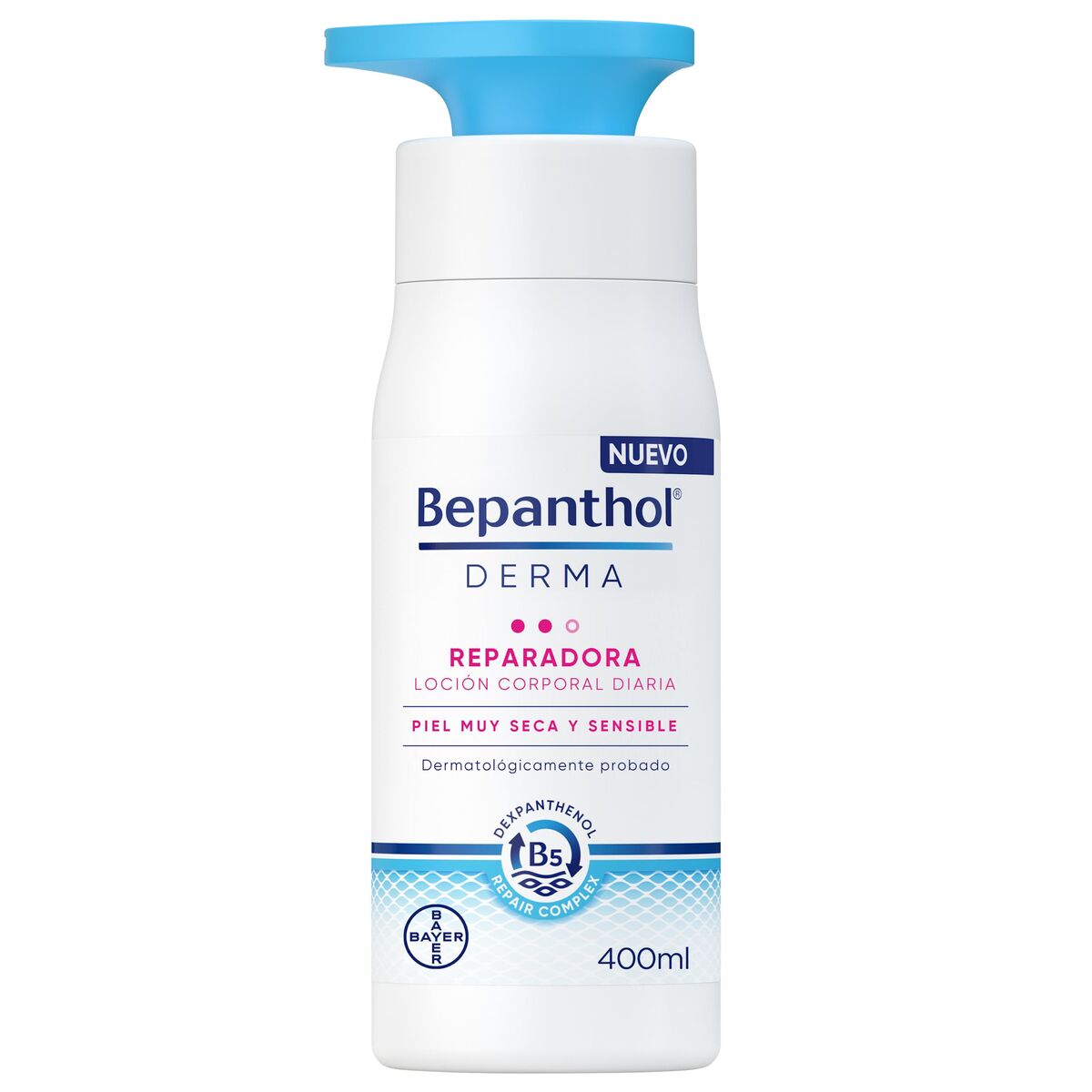 Body Lotion Bepanthol BEPANTHOL DERMA 400 ml til kvinder hudpleje emballage