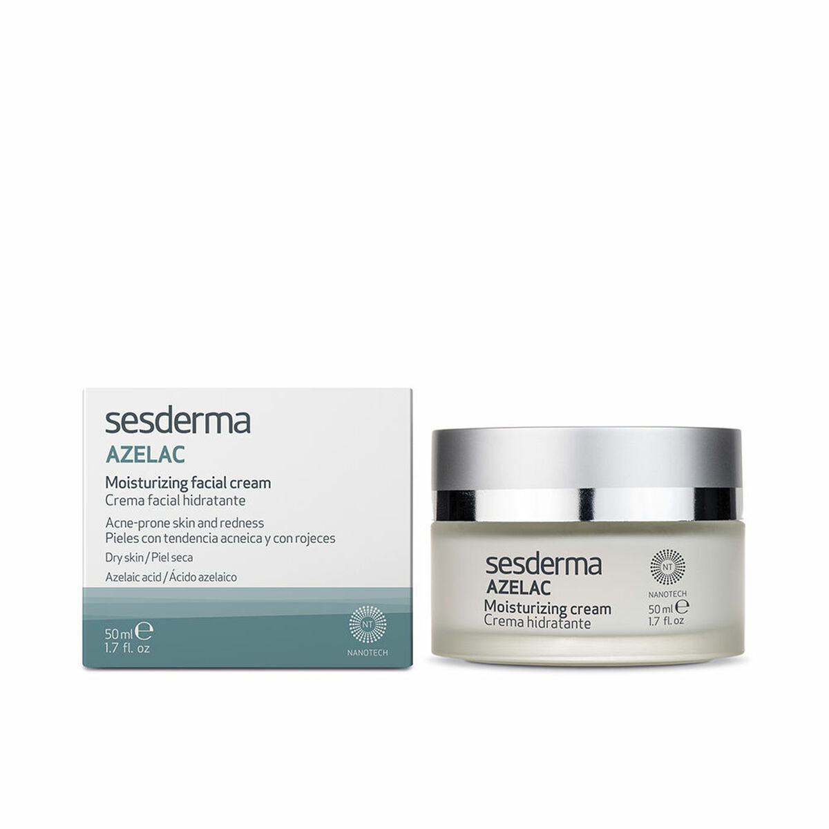 Hydrating Cream Sesderma Azelac 50 ml til kvinder hudpleje emballage