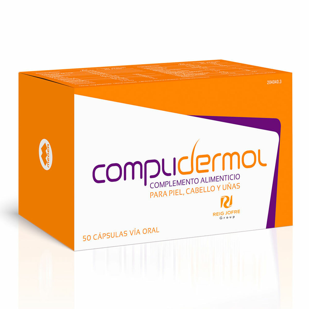 Food Supplement Complidermol (50 enheder) produktemballage