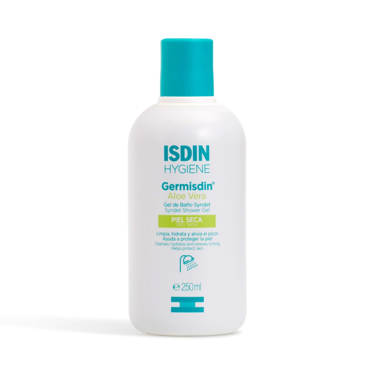Bath Gel Isdin Germisdin 250 ml Aloe Vera hudplejeemballage