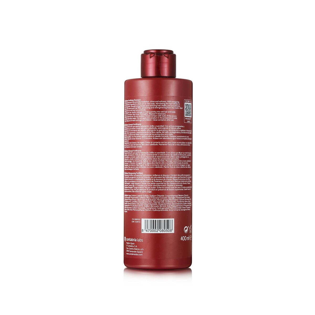 Shampoo Iraltone Fortificante 400 ml shampooflaske