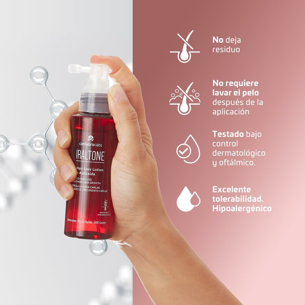 Anti-hårtab Lotion Iraltone CHAMPÚS Y LOCIONES 100 ml hudplejeemballage