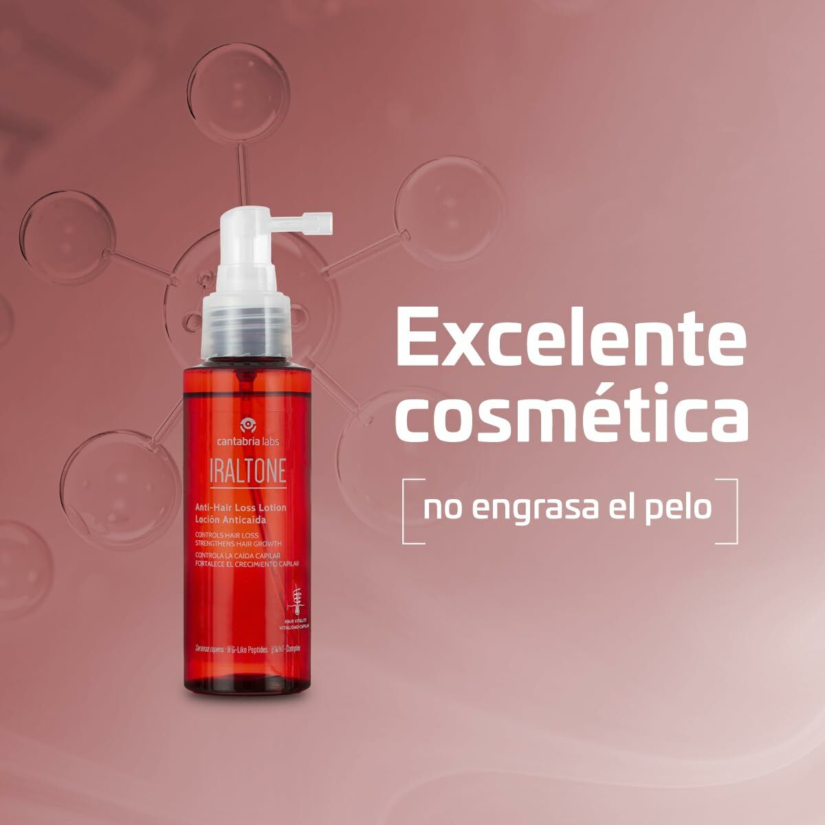 Anti-hårtab Lotion Iraltone CHAMPÚS Y LOCIONES 100 ml hudplejeemballage