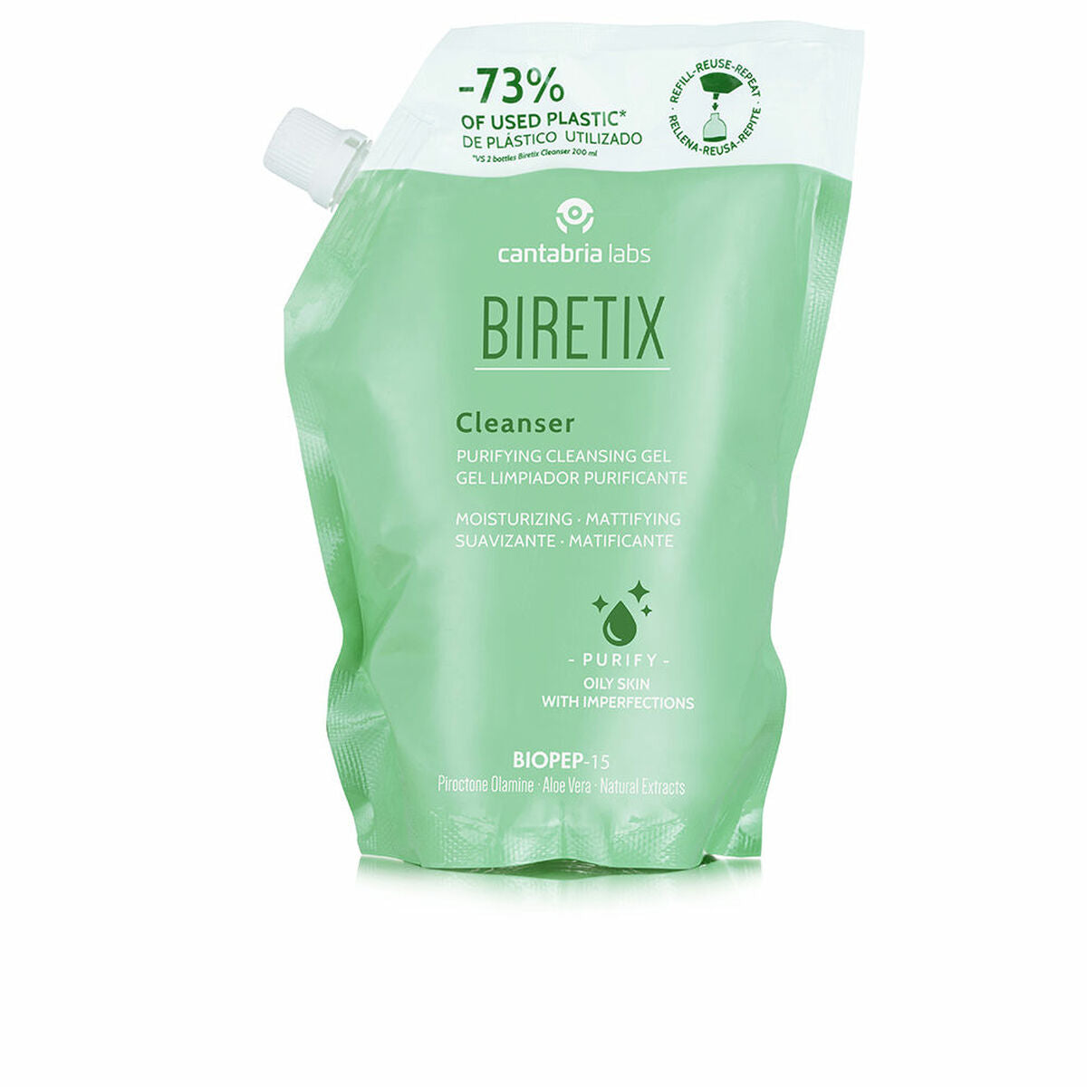Ansigtsrensegel BIRETIX CLEANSER 400 ml hudplejeemballage