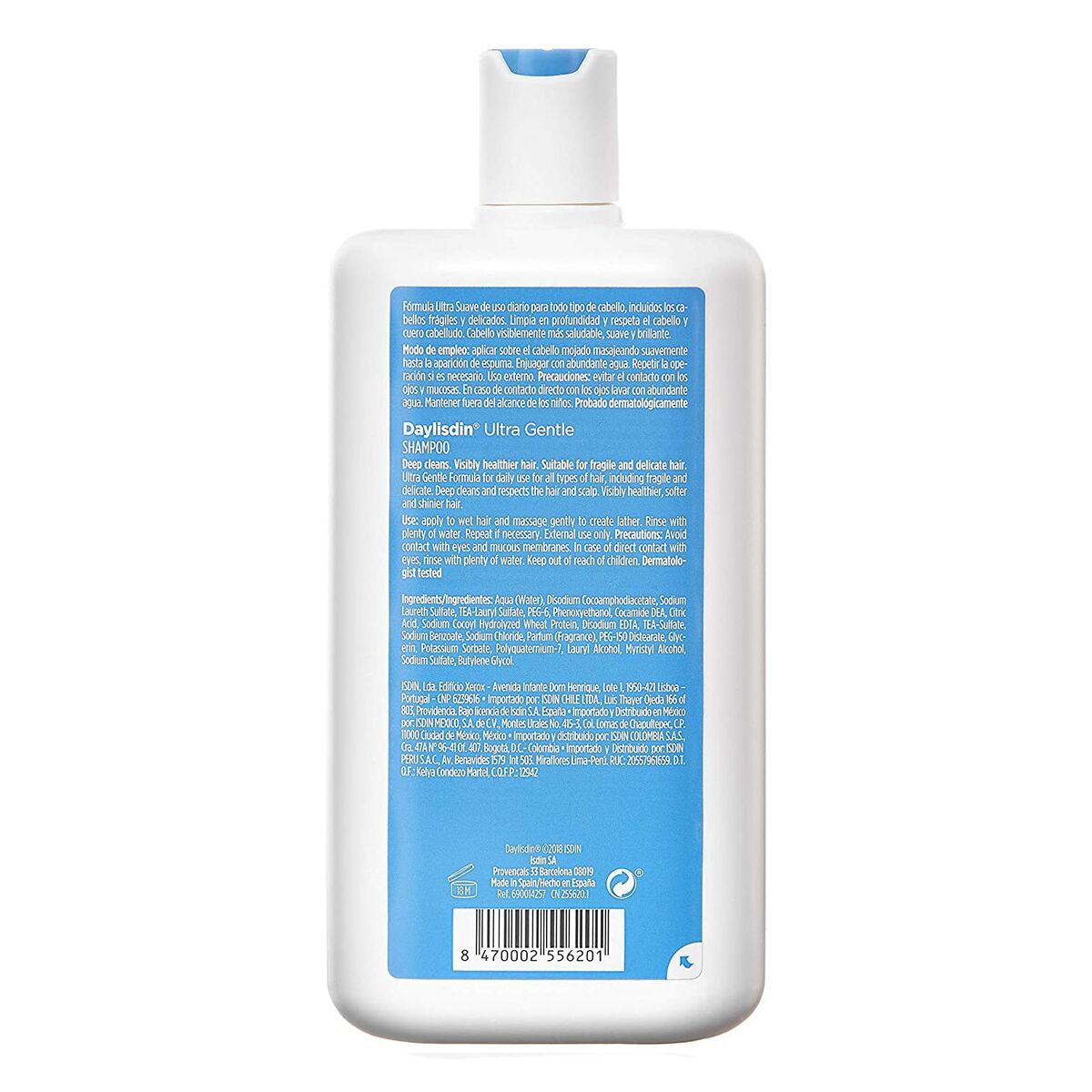 Daglig brug shampoo Isdin DAYLISDIN 400 ml shampooflaske