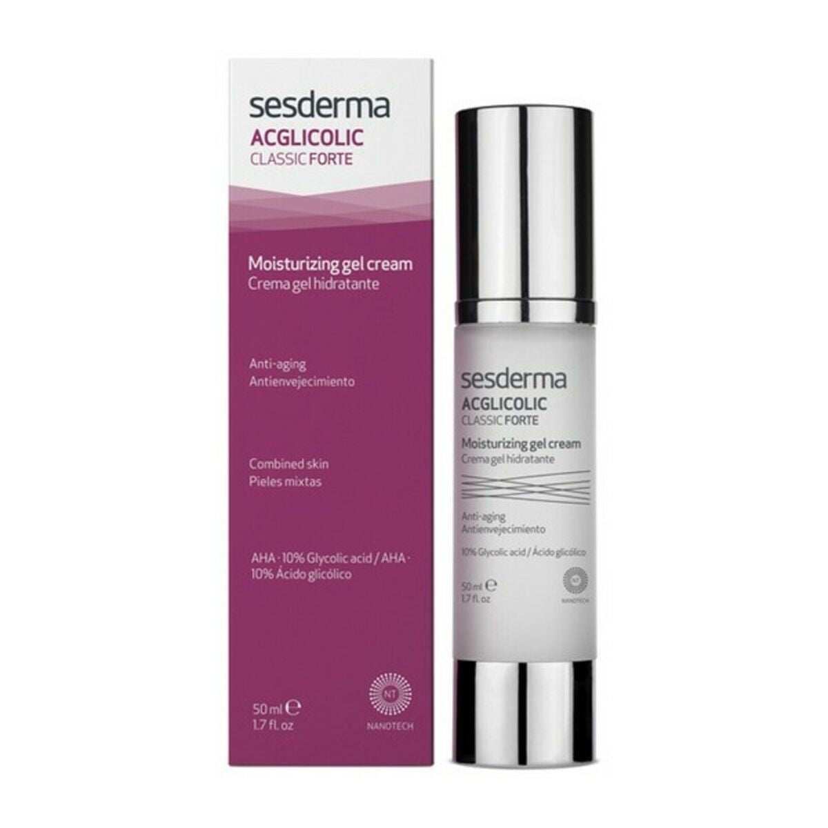 Dagcreme Sesderma Acglicolic 50 ml til kvinder hudpleje emballage