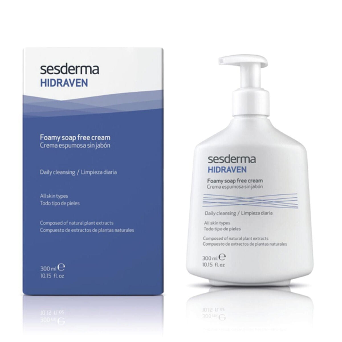 Cleansing Foam Sesderma Hidraven 300 ml til kvinder produkt emballage