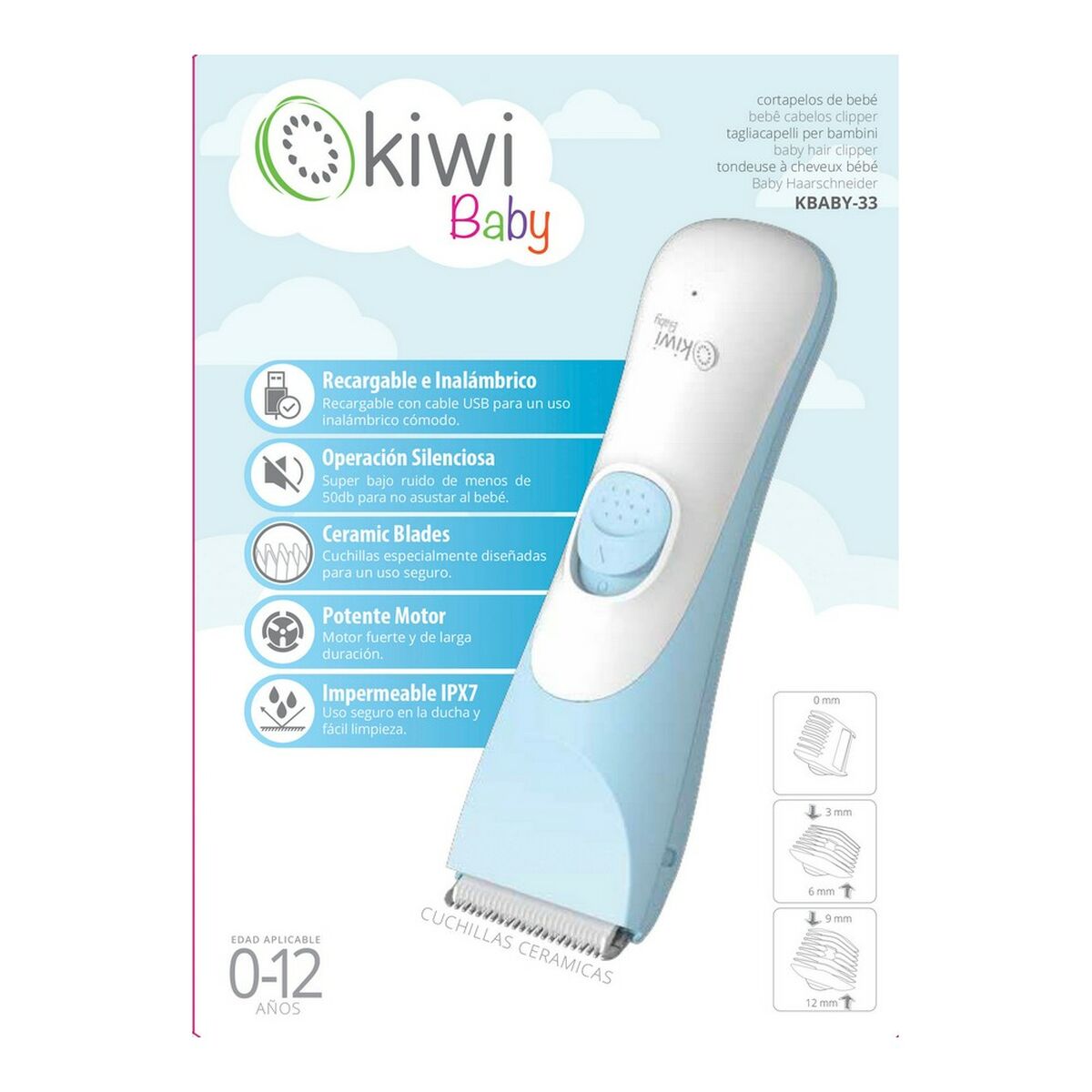Hårklippere Kiwi Baby produkt emballage