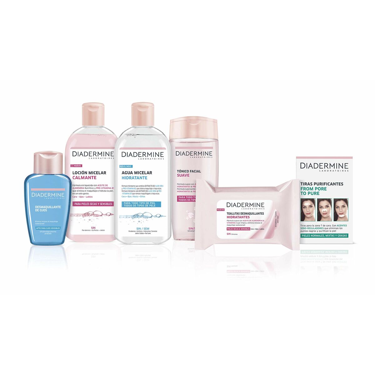 Acne Skin Care Diadermine Tiras Purificantes produktemballage