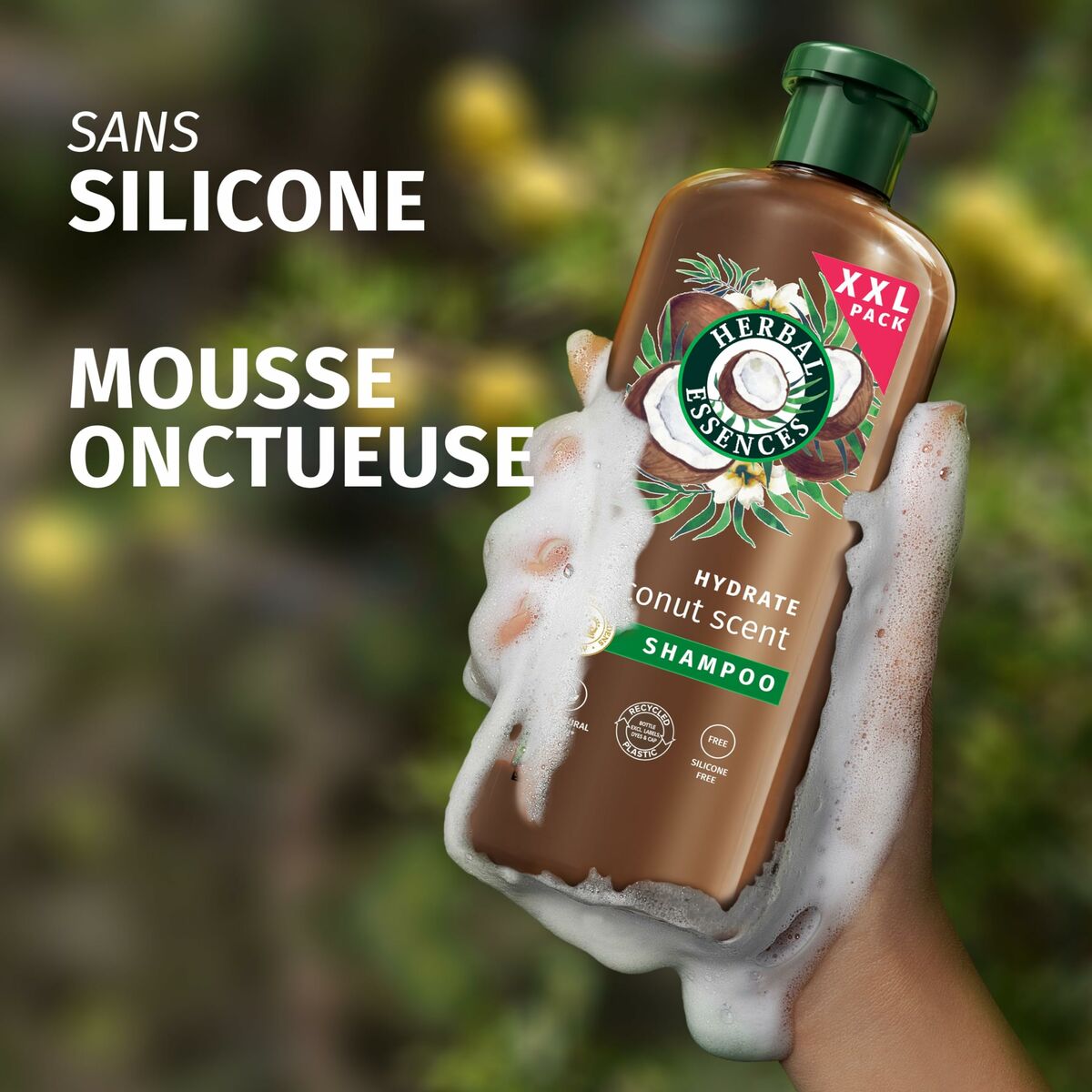 Moisturizing Shampoo Herbal Essences Coconut Scent 680 ml shampooflaske