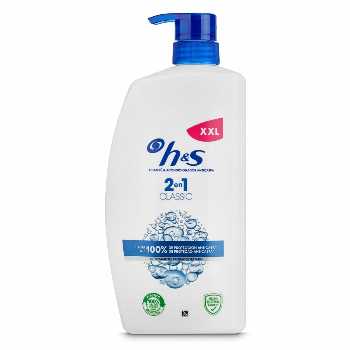 Anti-skælshampoo hoved og skuldre H&S CLÁSICO 1 L shampooflaske