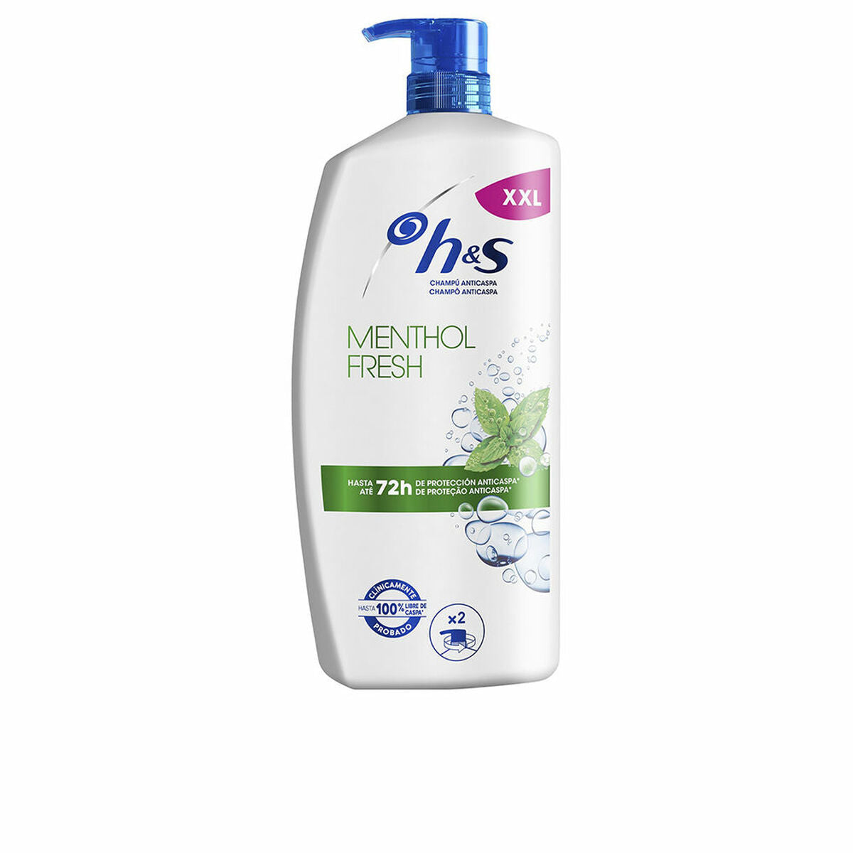 Anti-skælshampoo Head & Shoulders H&S FORfriskende MENTHOL 1 L shampooflaske