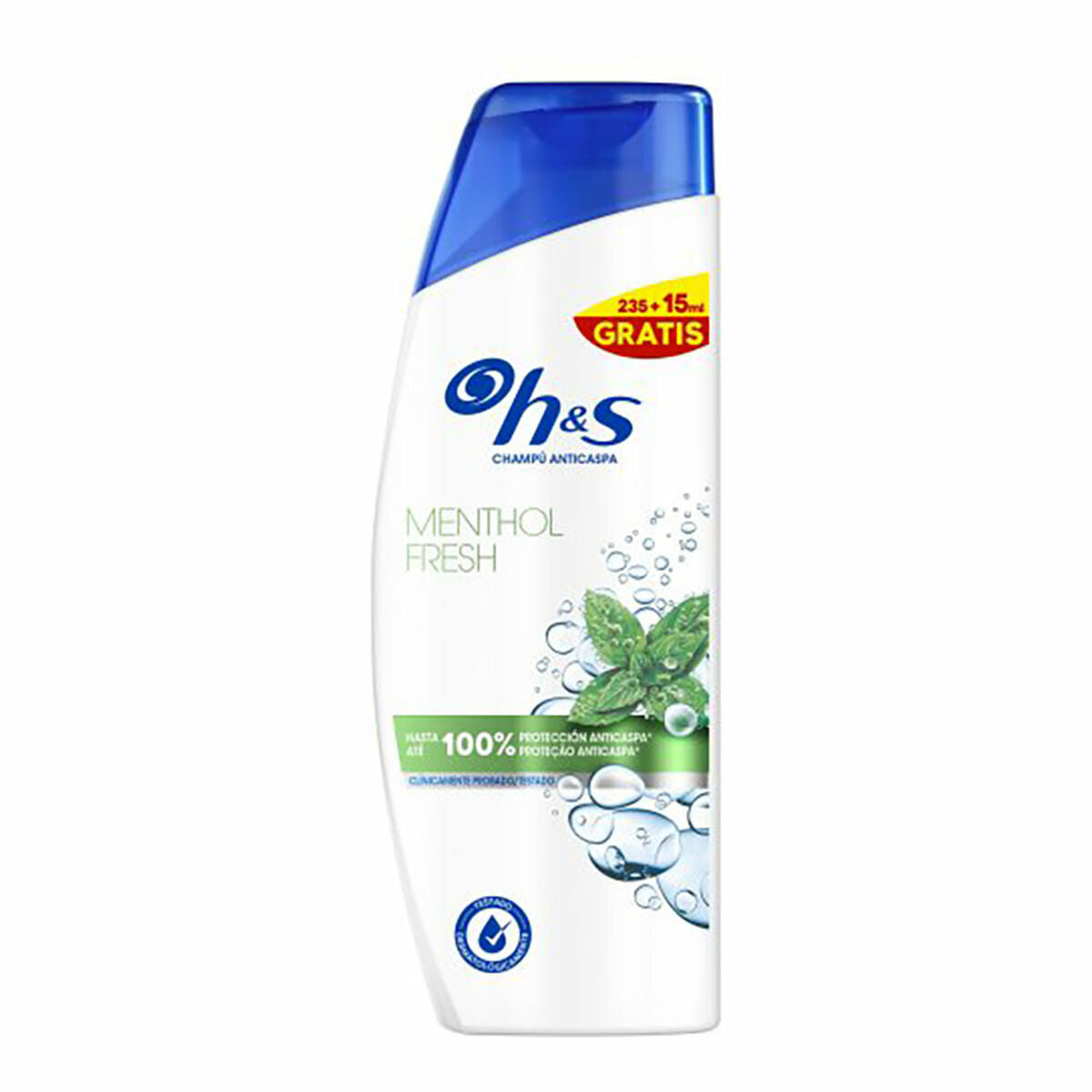 Shampoo H&S mentholfrisk 250 ml Menthol Anti-skæl shampooflaske