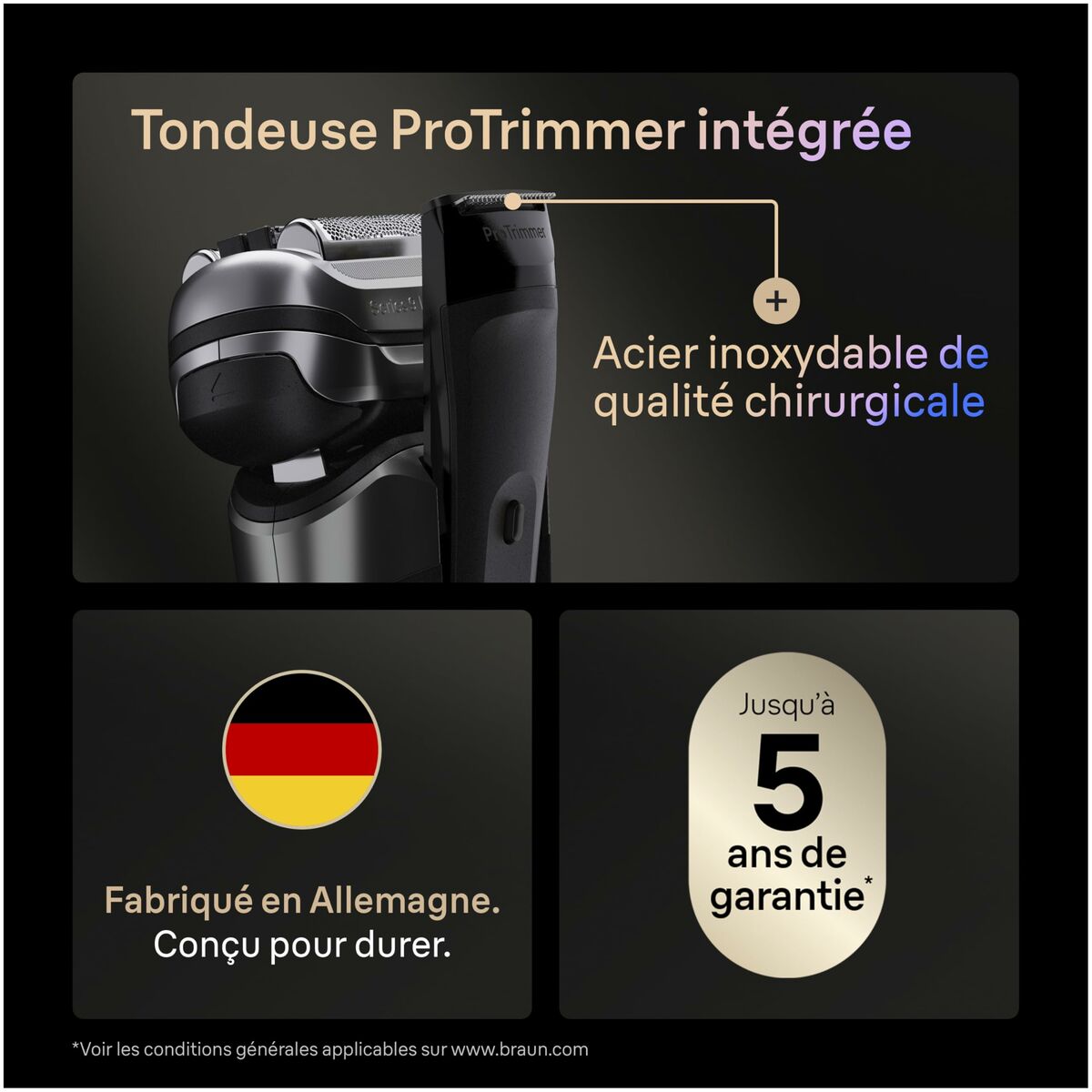 Hårklippere Braun 9615S produktemballage