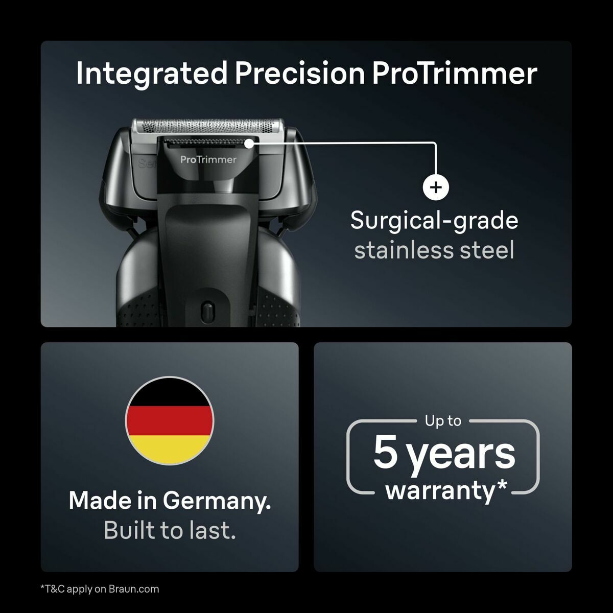 Elektrisk barbermaskine Braun Series 8 8617S produktemballage