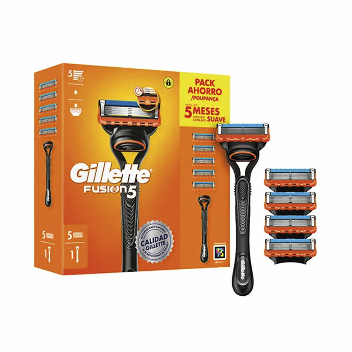 Manuel barberskraber Gillette FUSION5 produktemballage