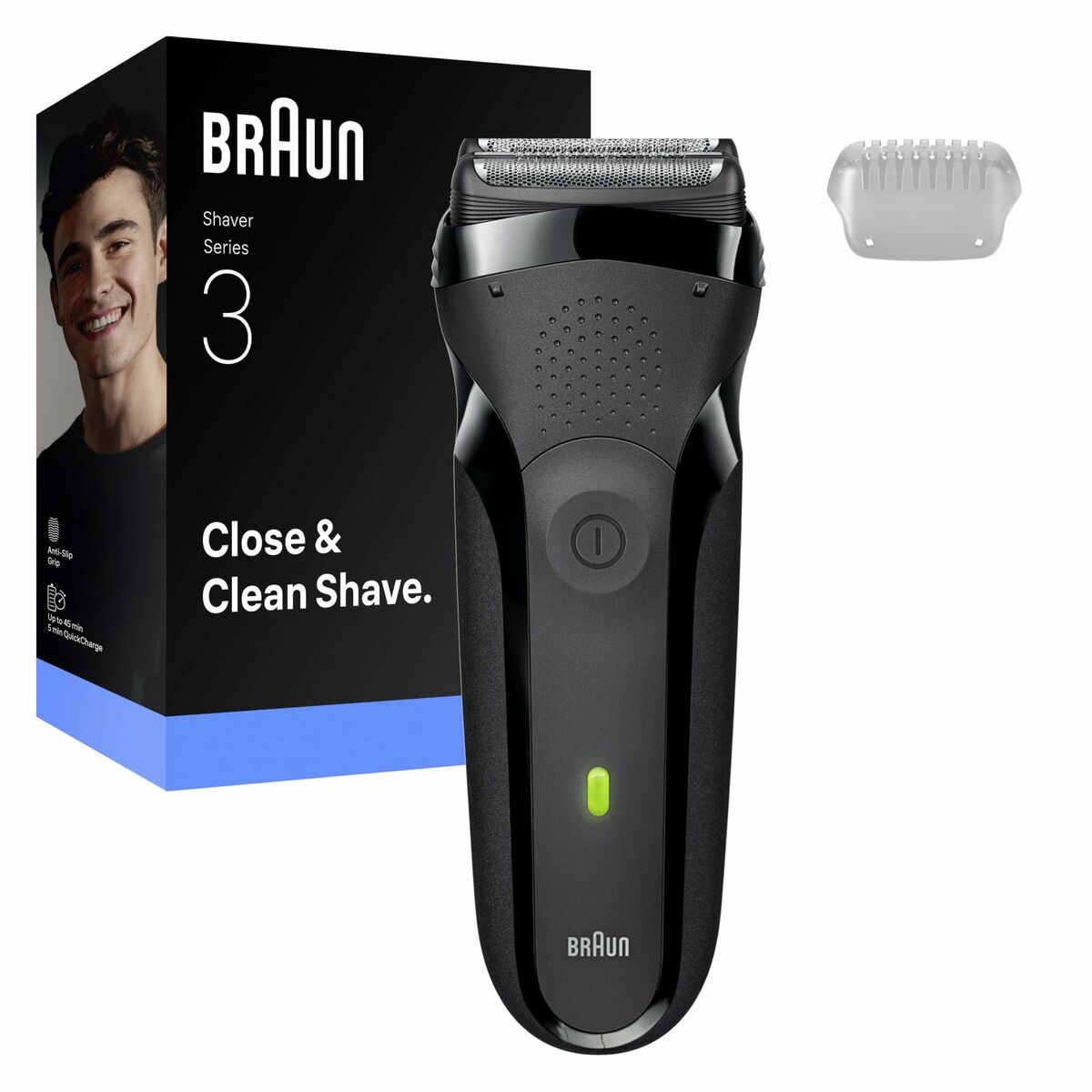 Hårklippere Braun 300S produktemballage