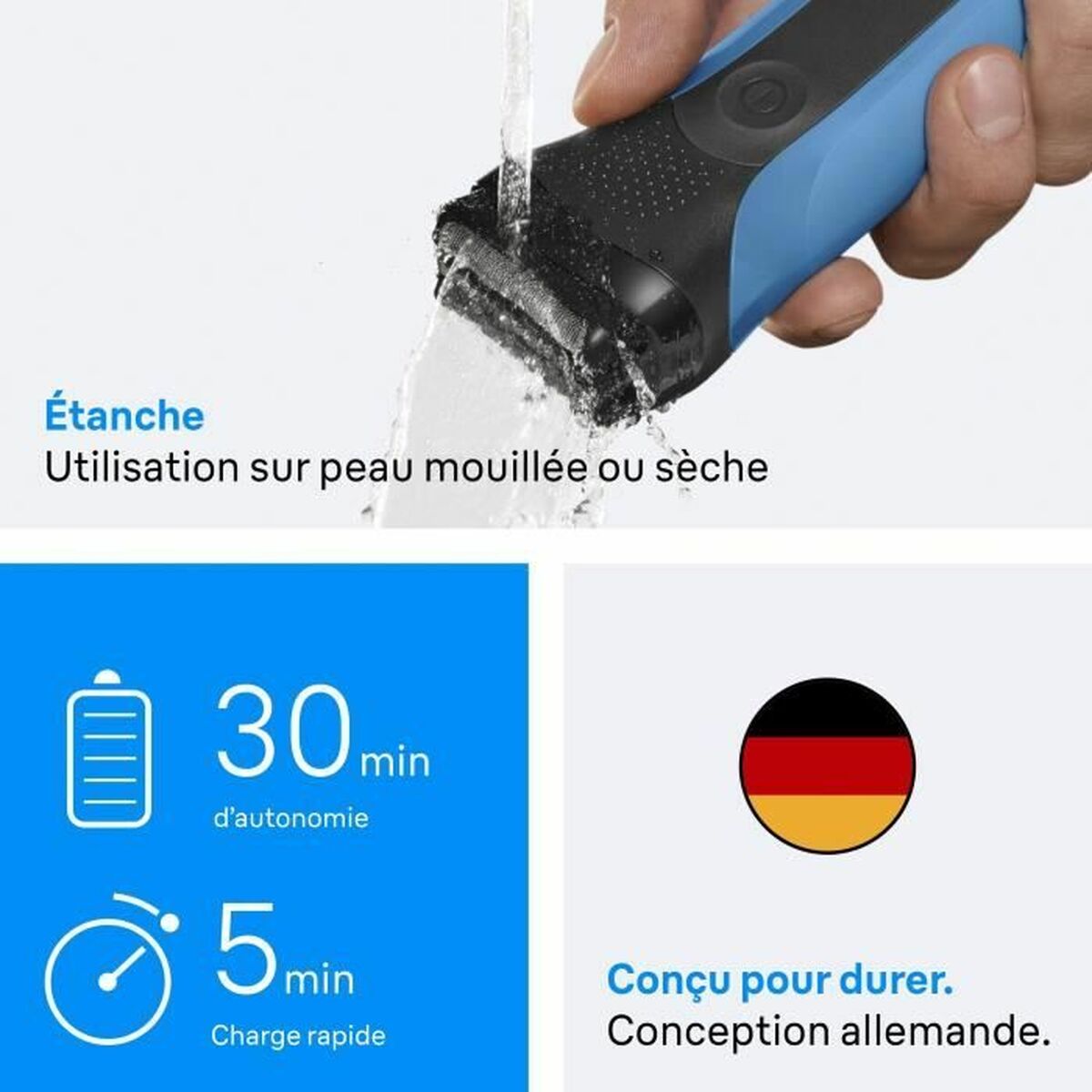 Elektrisk barbermaskine Braun Series 3 produktemballage