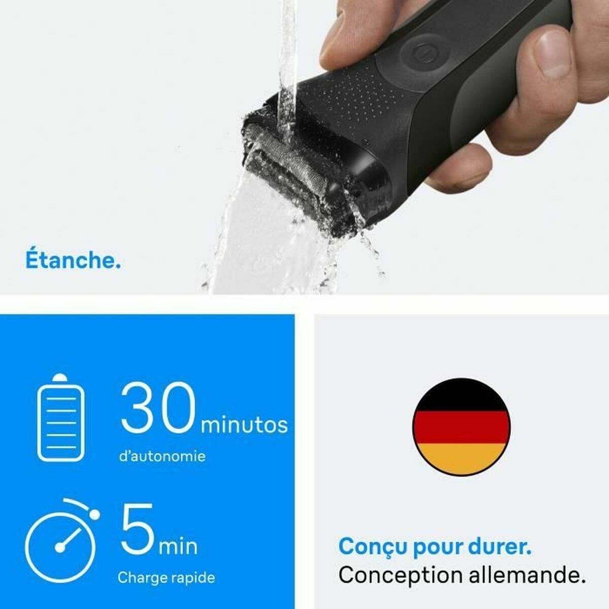 Elektrisk barbermaskine Braun Series 3 produktemballage