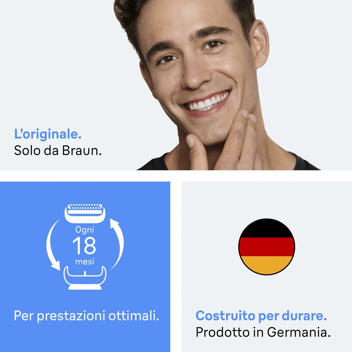 Udskiftningshoved Braun Series 3 produktemballage