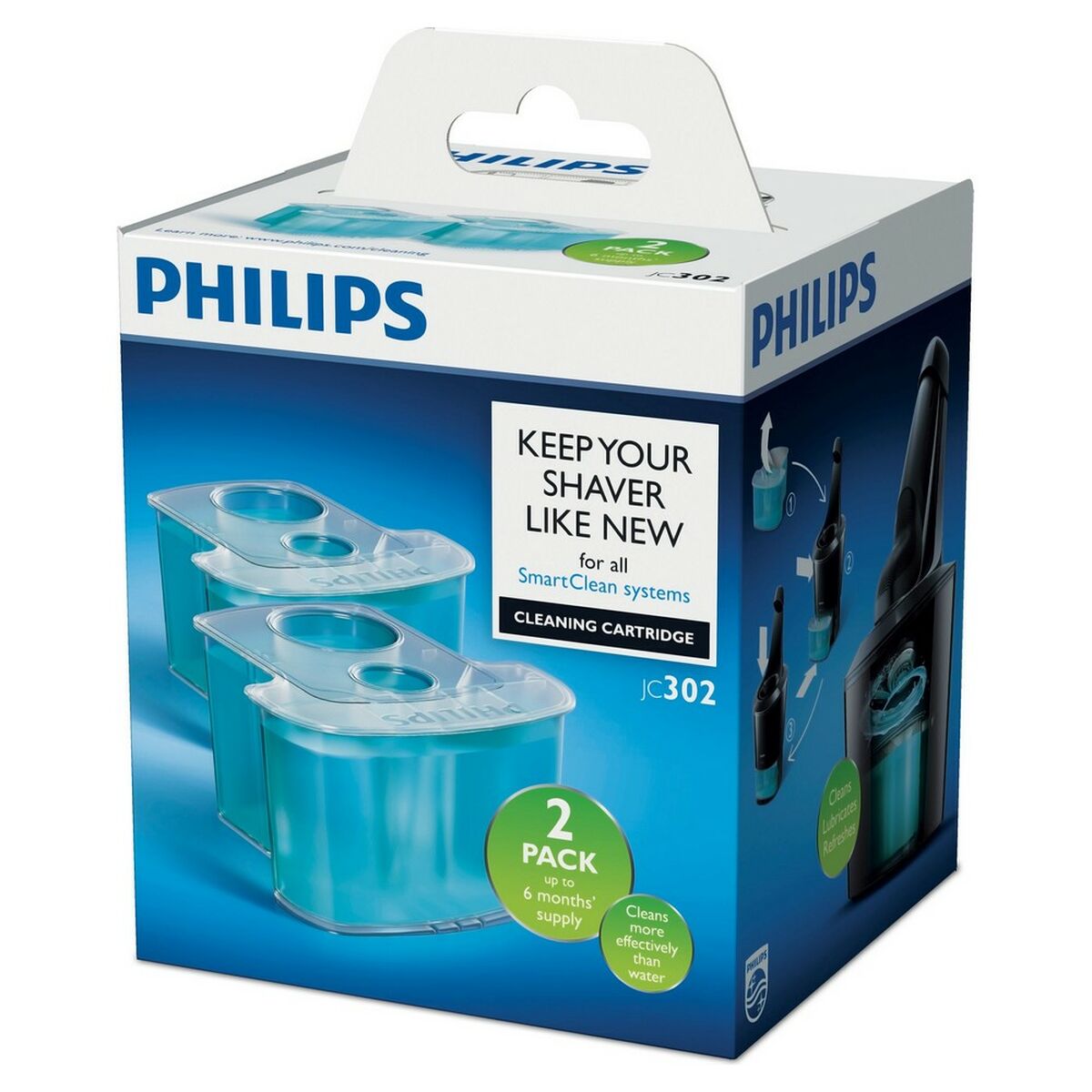 Rengøringspatron Philips 170 ml produktemballage
