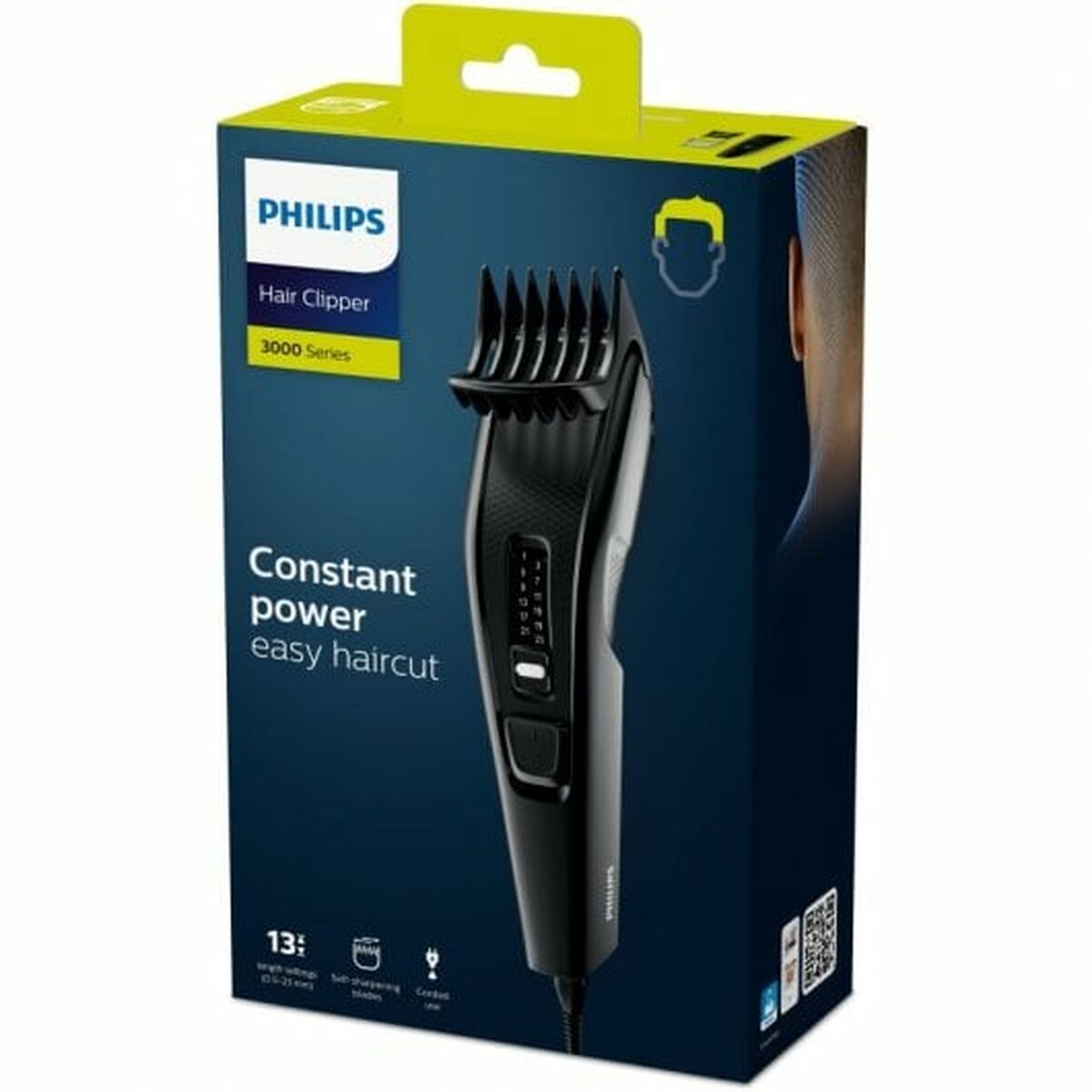 Hårklippere Philips Series 3000 Sort produktemballage
