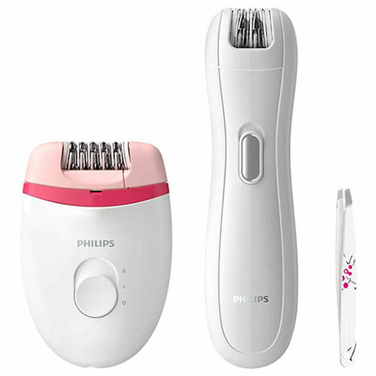 Elektrisk hårfjerner Philips Satinelle Essential 0,5 mm Plastproduktemballage
