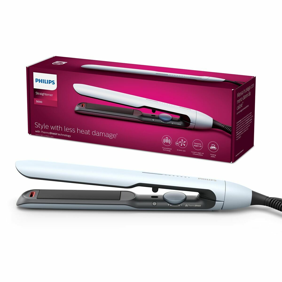 Glattejern Philips BHS520/00 Hvid Sort produktemballage