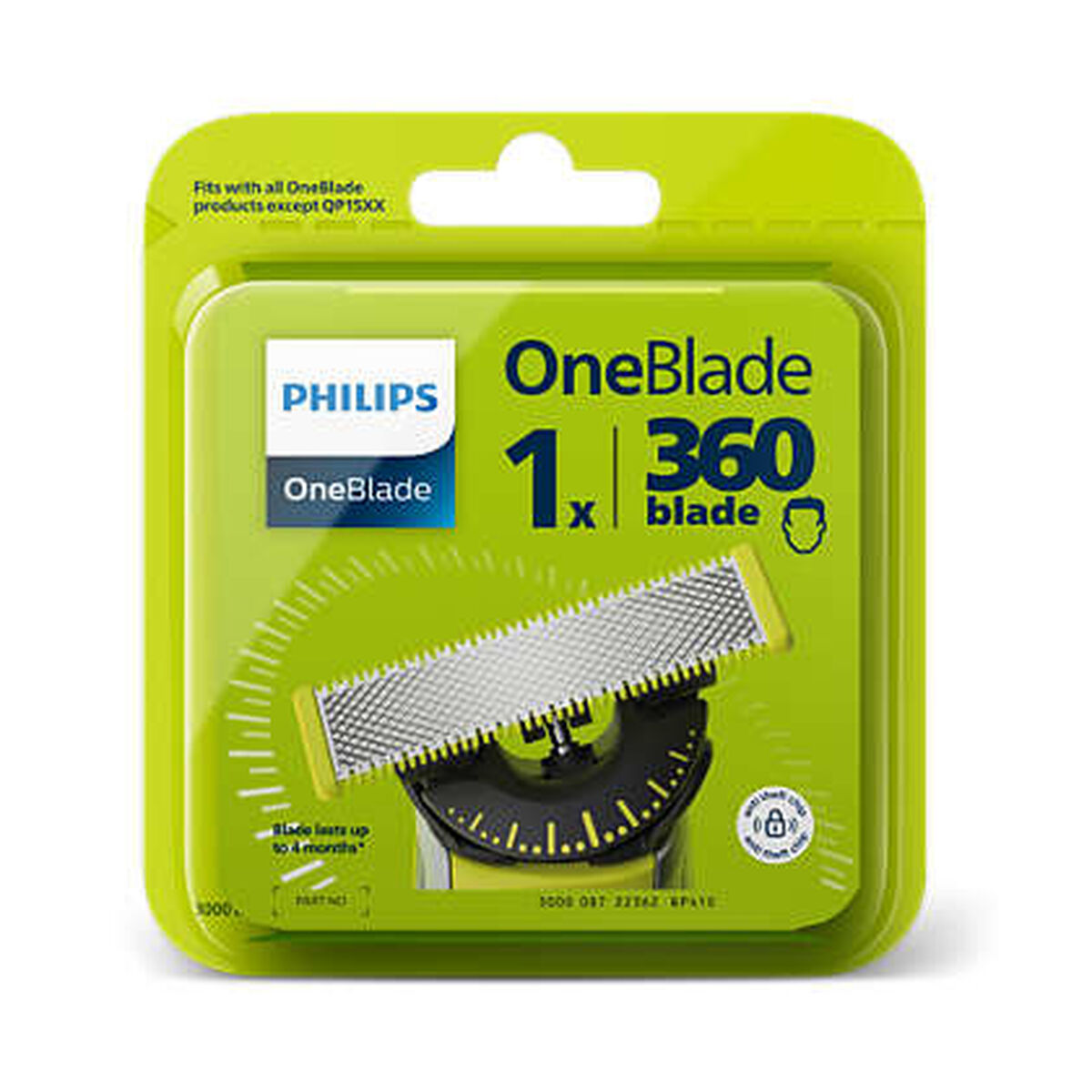 Barberhoved Philips OneBlade produktemballage