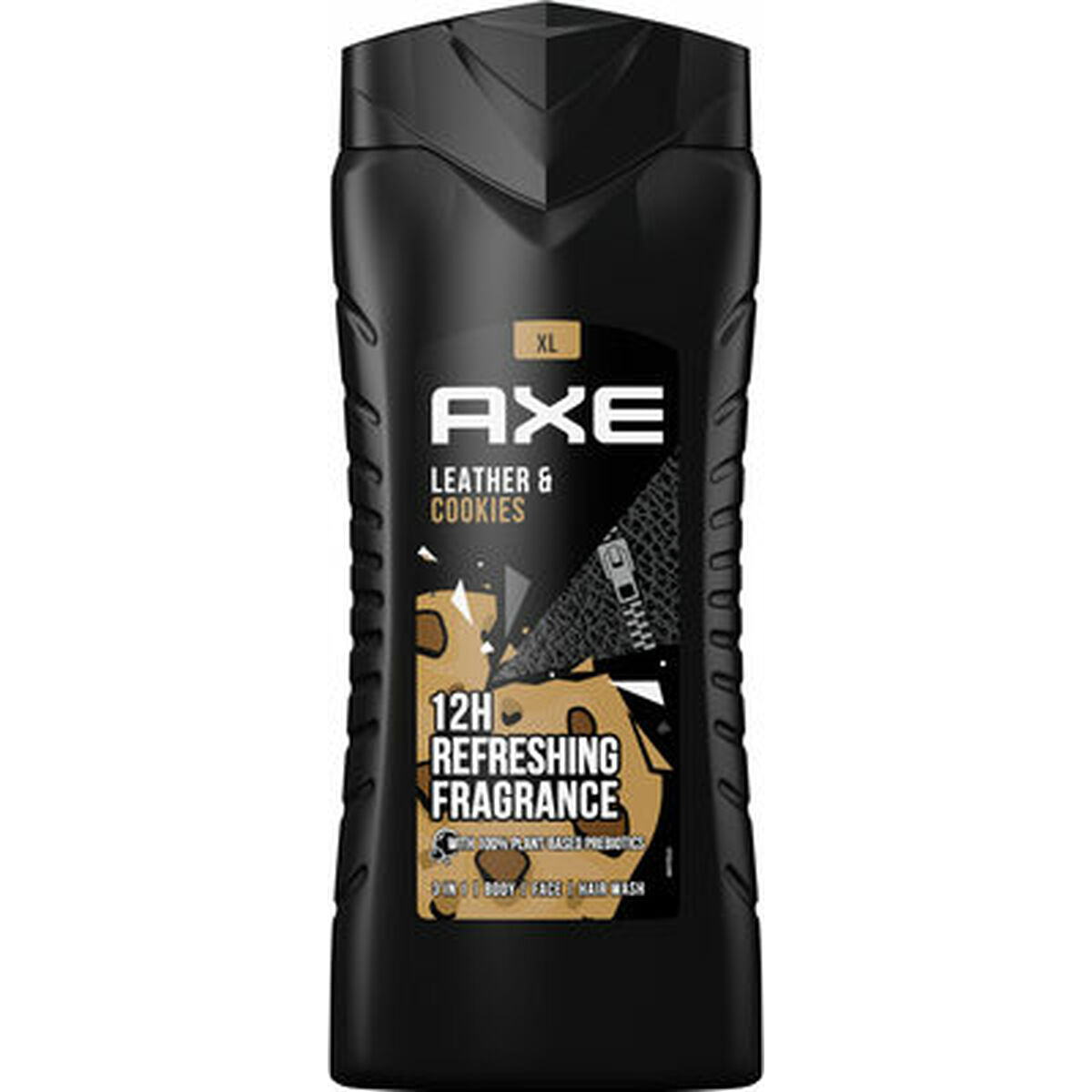 Shower Gel Axe LÆDER & COOKIES 400 ml til mænd hudplejeemballage