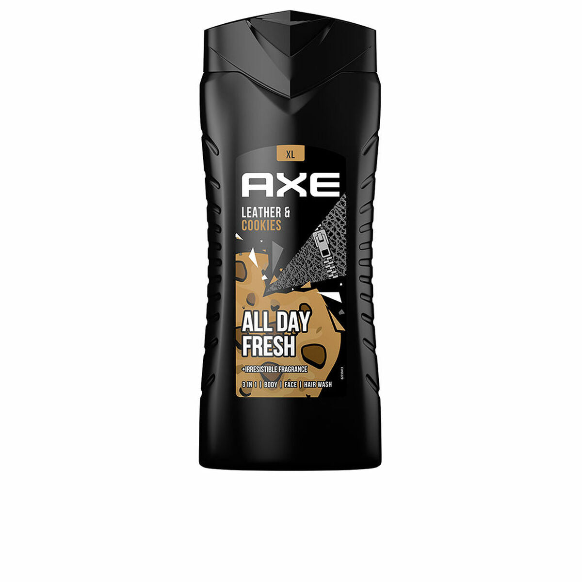 Shower Gel Axe LÆDER & COOKIES 400 ml til mænd hudplejeemballage