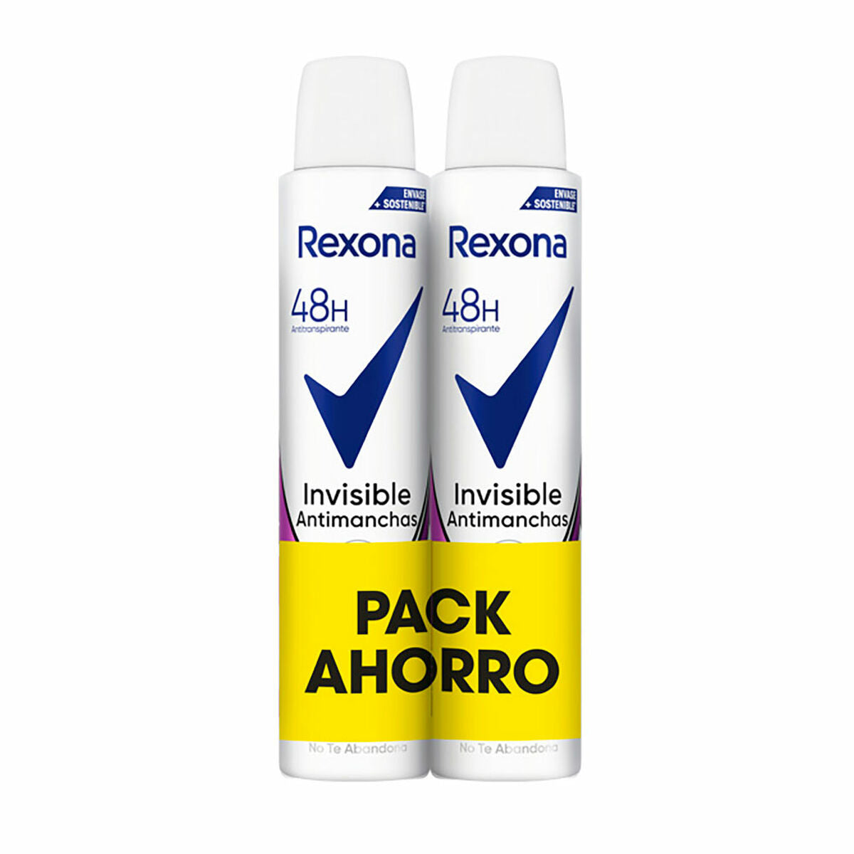 Deodorant Rexona 48h Invisible 200 ml (2 enheder) produktemballage